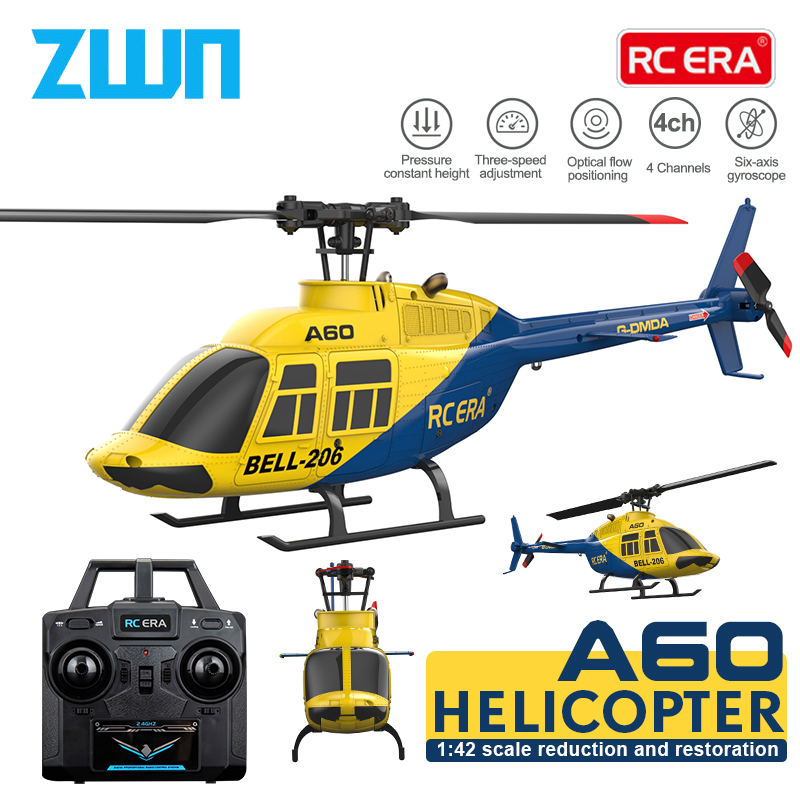 Rc Hobby Grade Helicopter - A60 RC hélicoptère 2.4G 6-Aixs Gyroscope