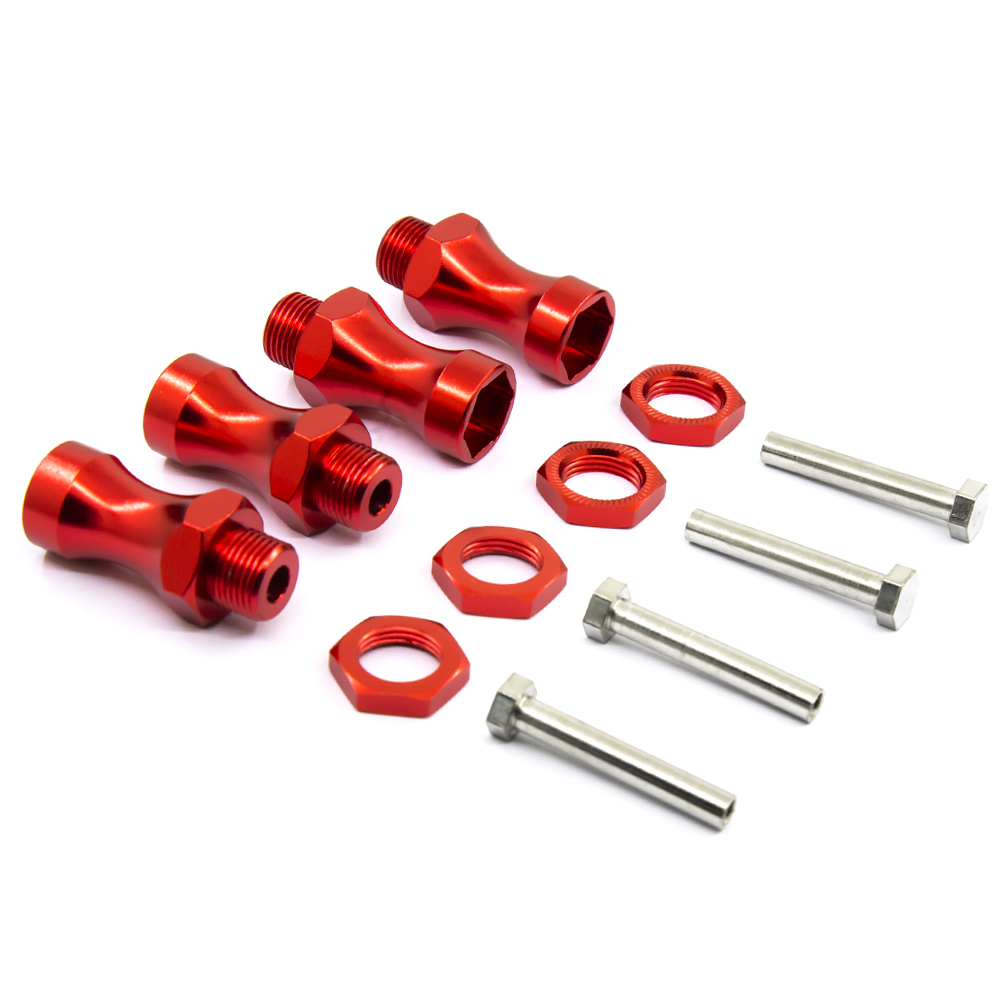 Wheel Hex Adapter - 4 adaptateurs hexagonaux en aluminium pour