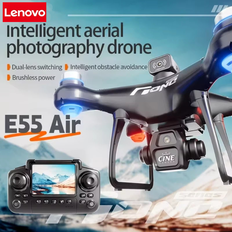 Rc Hobby China - Lenovo E55 Drone Mini Dual Camera