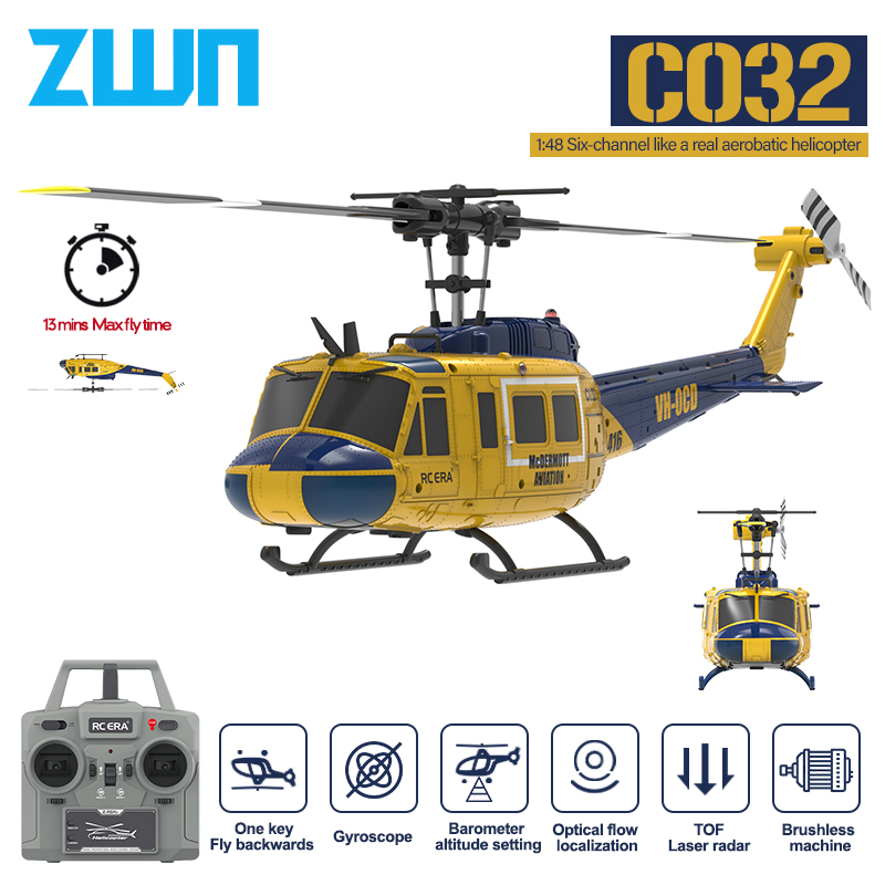 Rc Hobby Grade Helicopter - C032 RC hélicoptère 2.4G 6-Aixs Gyroscope