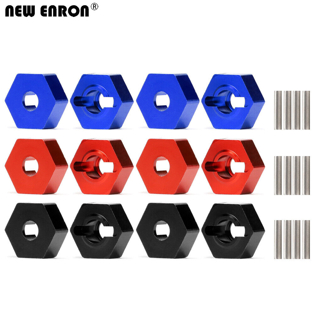 Wheel Hex Adapter - Roue hexagonale en aluminium 6061 rouge/bleu/noir