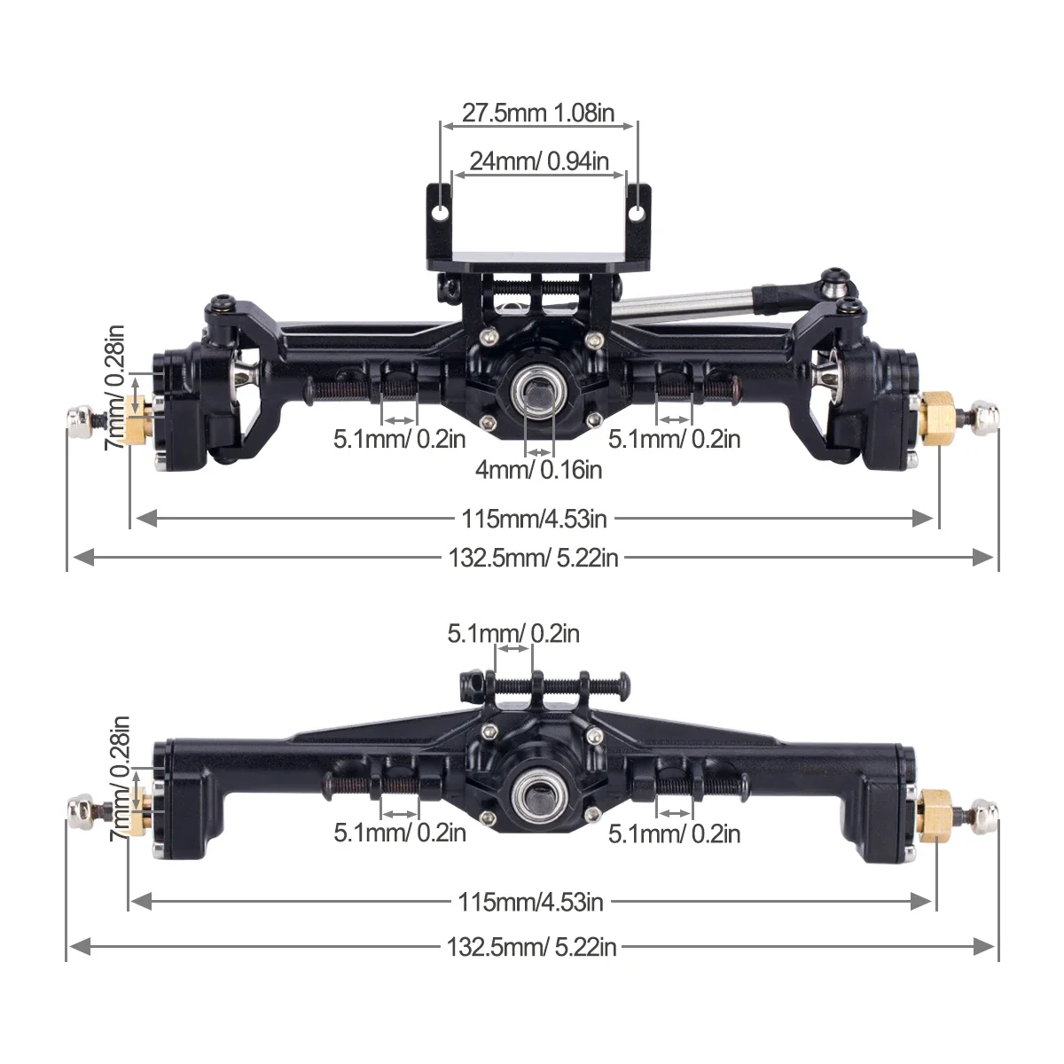 Essieux de portail CNC en alum - Rc Hobby Crawler avis et prix