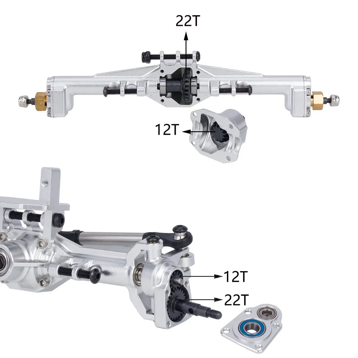 Essieux de portail CNC en alum - Rc Hobby Crawler avis et prix
