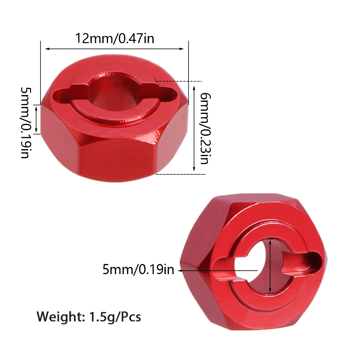 1/14 MJX Hyper Go 14209 14210  - Wheel Hex Adapter avis et prix