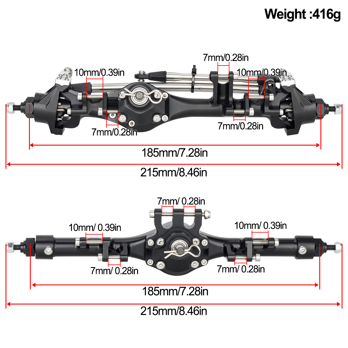 Jeu d'essieux droits avant et  - Rc Hobby Crawler avis et prix