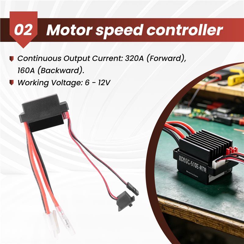 Contrôleur de vitesse ESC 320A - Rc Hobby Rc avis et prix