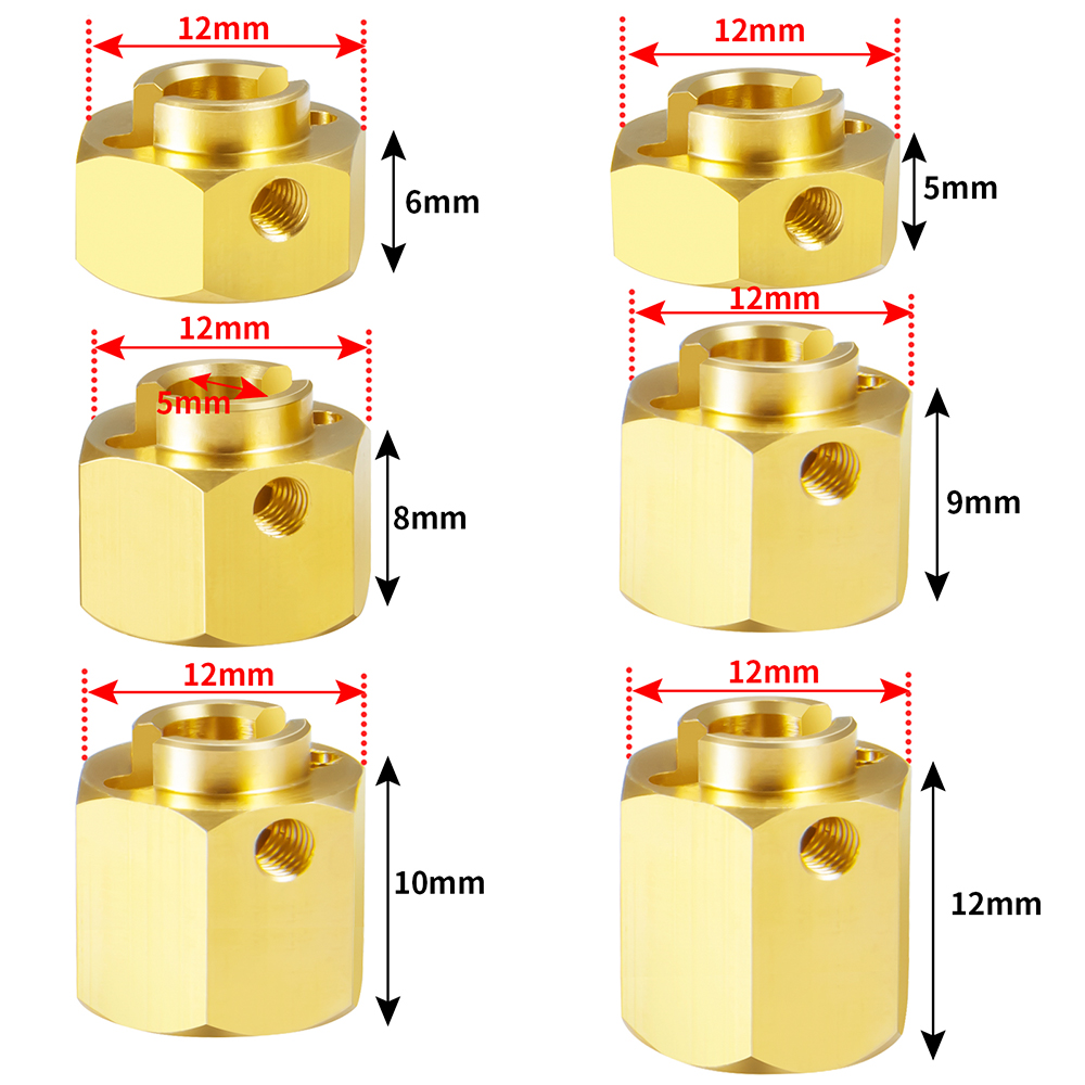 AXSPEED 4 pièces 5/6/8/9/10/12 - Wheel Hex Adapter avis et prix