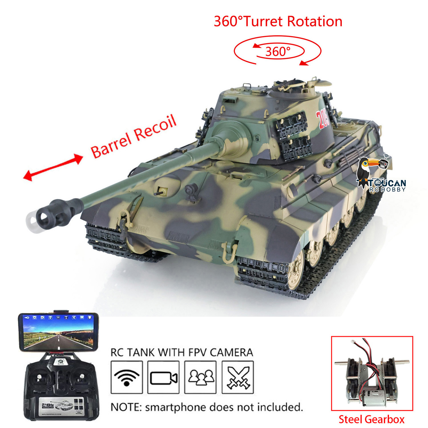 Jouets Heng Long RC Panzer Tan - Rc Hobby Kings avis et prix