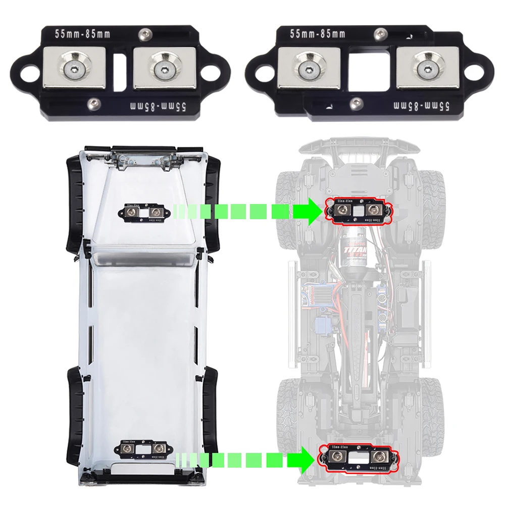 4 pièces 55-85mm corps magnéti - Body Shell Rc avis et prix