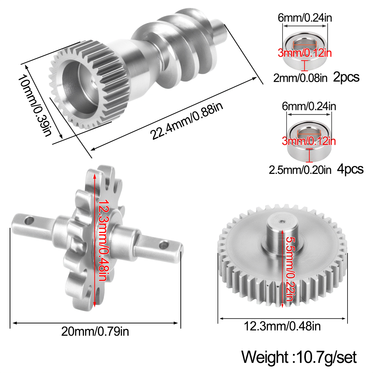 Kit d'engrenages en acier inox - Rc Hobby Crawler avis et prix