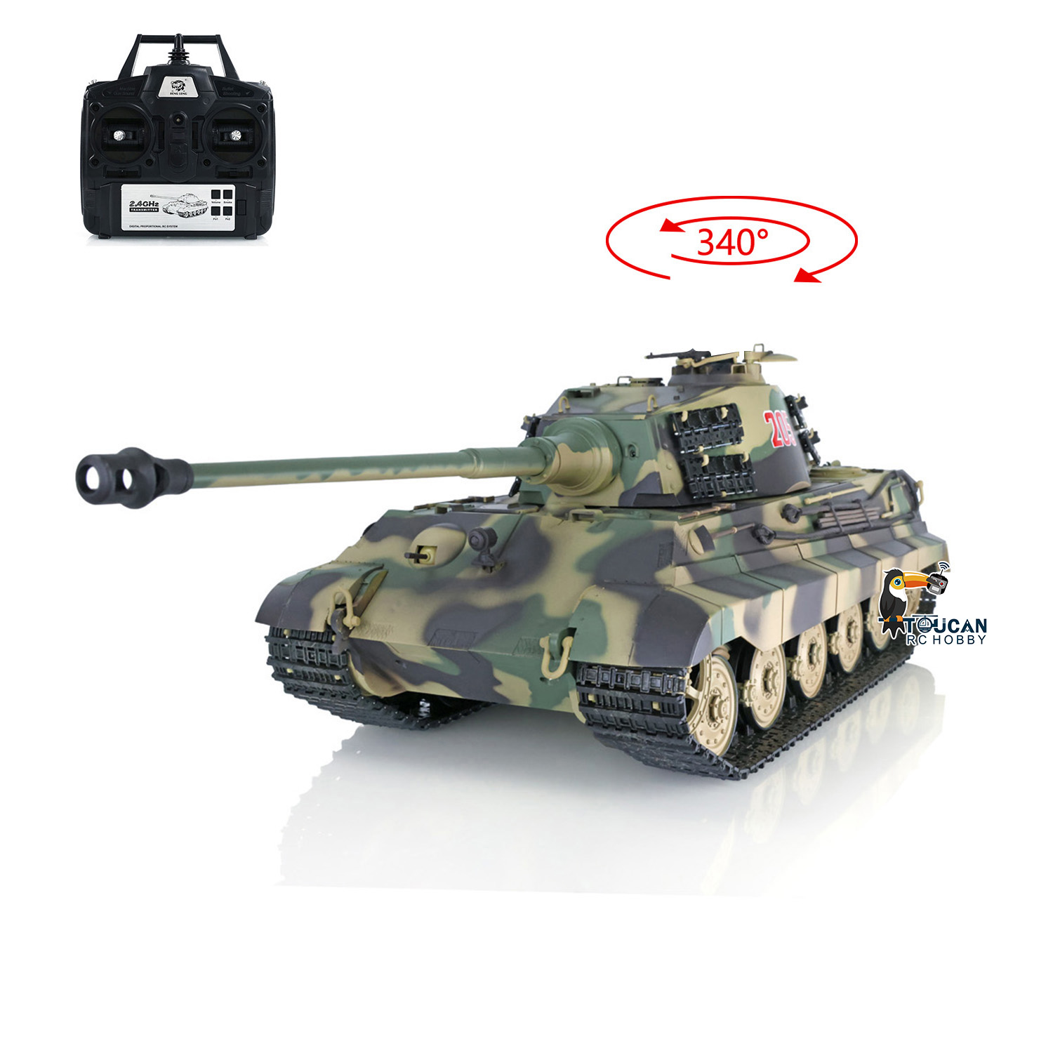 Tank RC 2.4G Heng Long 1/16 RT - Rc Hobby Kings avis et prix