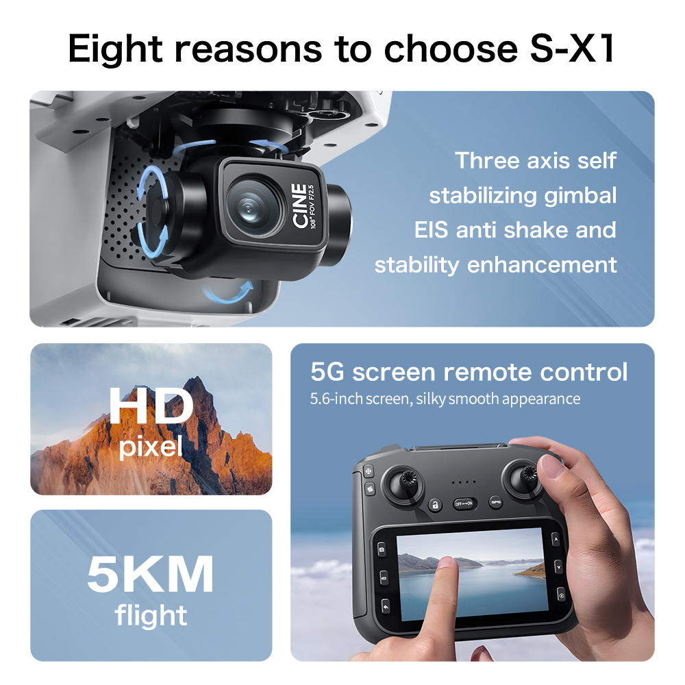 Drone GPS Lenovo S-X1 MAX avec - Rc Hobby China avis et prix
