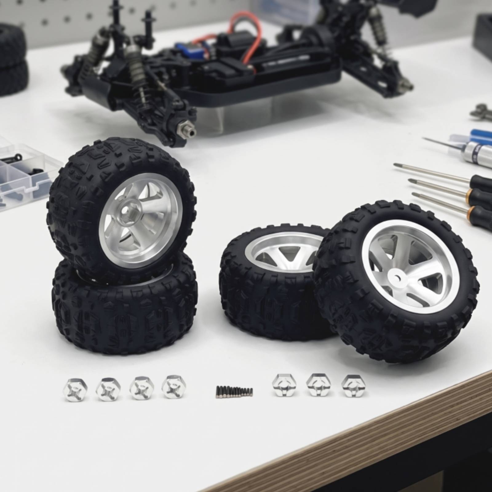 Ensemble de roues et pneus RC  - Wheel Hex Adapter avis et prix
