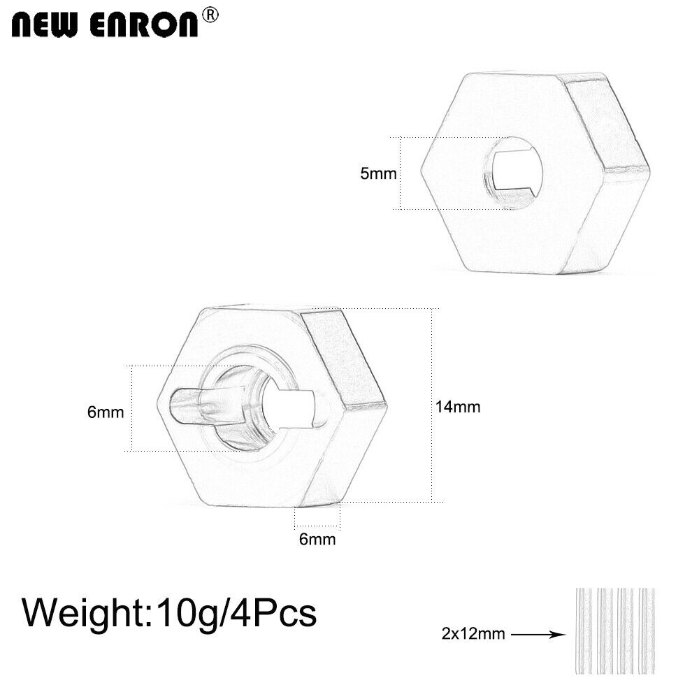 Roue hexagonale en aluminium 6 - Wheel Hex Adapter avis et prix